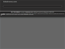 Tablet Screenshot of kidsdrones.com